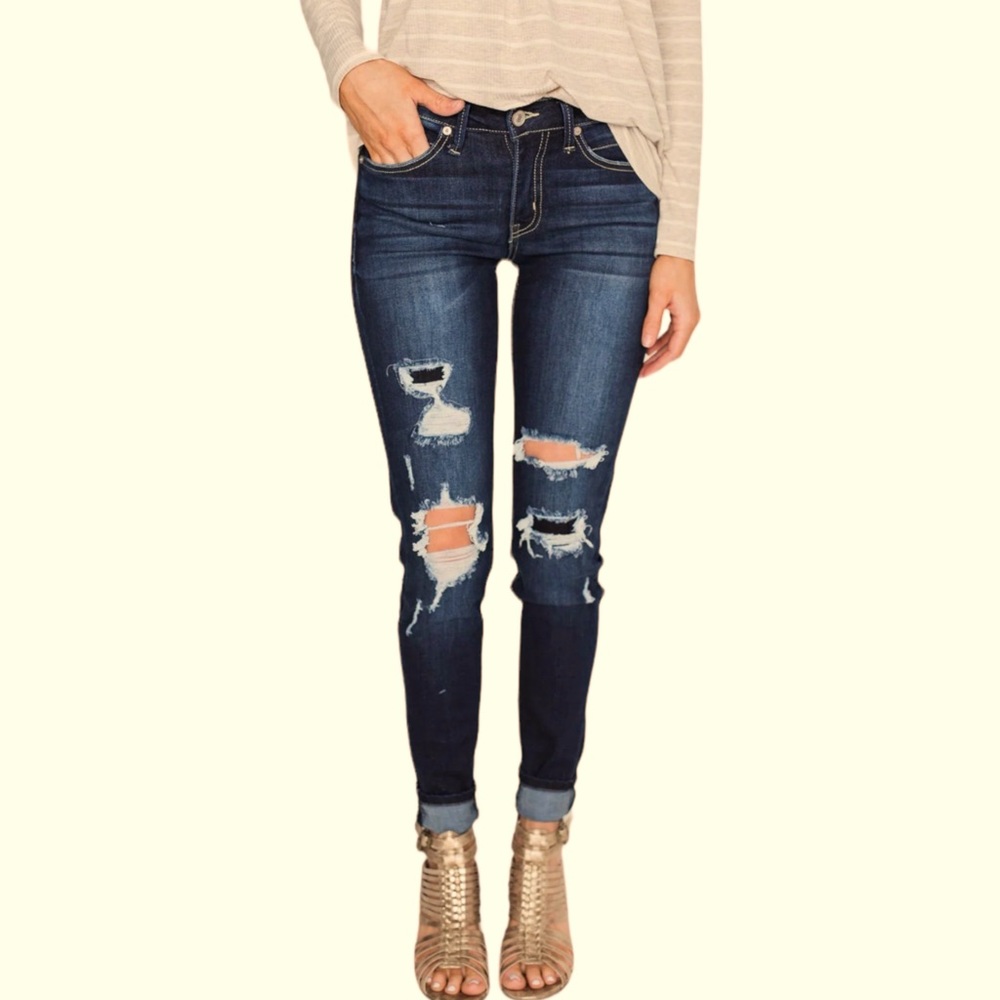 American Eagle Next Level Patched Super Stretch Jeggings Size 8